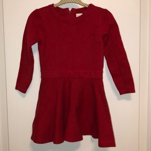Gap red ponte knit sweater dress